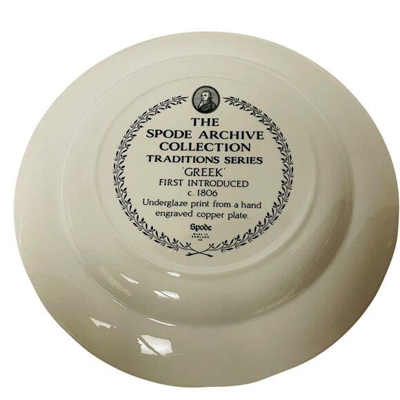 Spode Archive Collection Greek Traditions Series Plate - Thumbnail 3